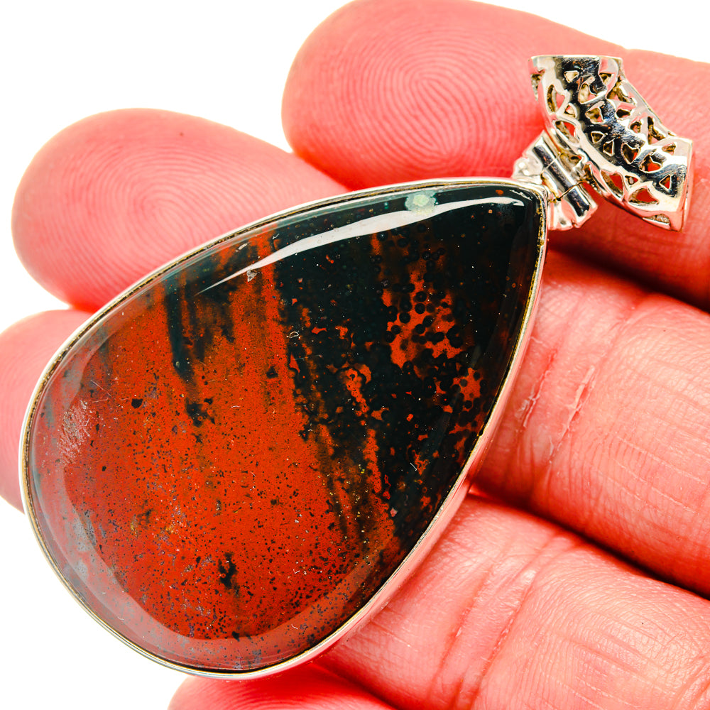 Bloodstone Pendants handcrafted by Anasilvercos - PD20148