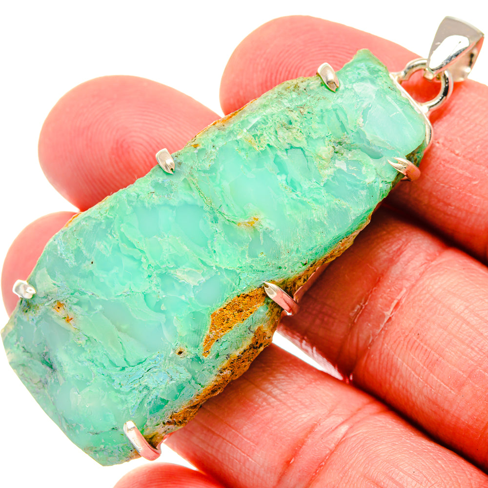 Chrysoprase Pendants handcrafted by Anasilvercos - PD20156
