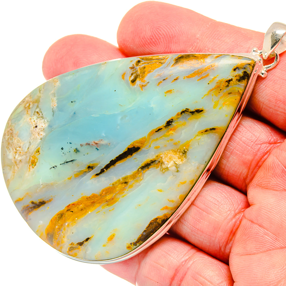 Peruvian Opal Pendants handcrafted by Anasilvercos - PD20189