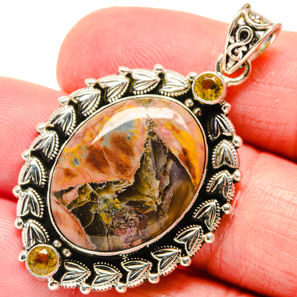Butterfly Jasper Pendants handcrafted by Anasilvercos - PD20196