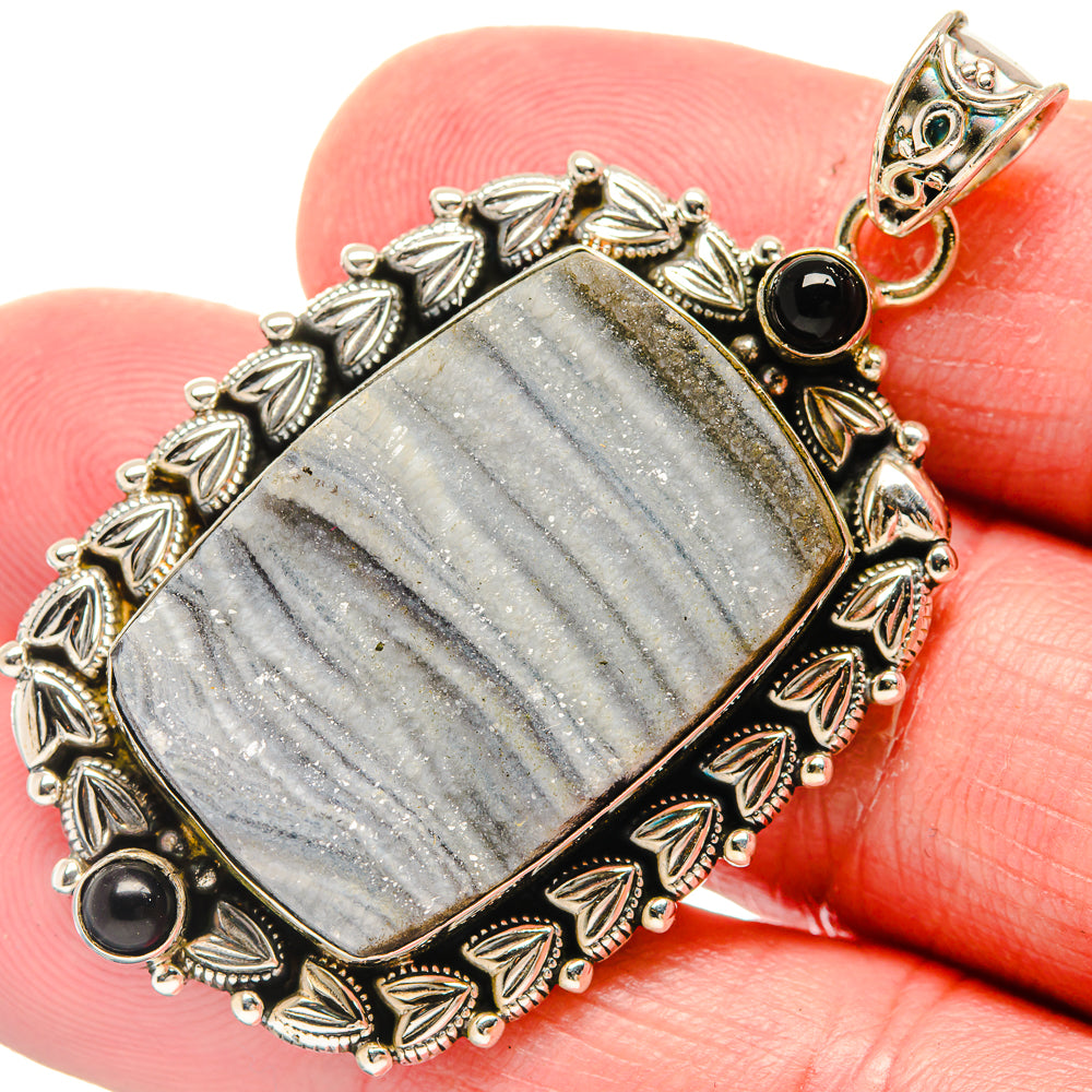 Desert Druzy Pendants handcrafted by Anasilvercos - PD20201