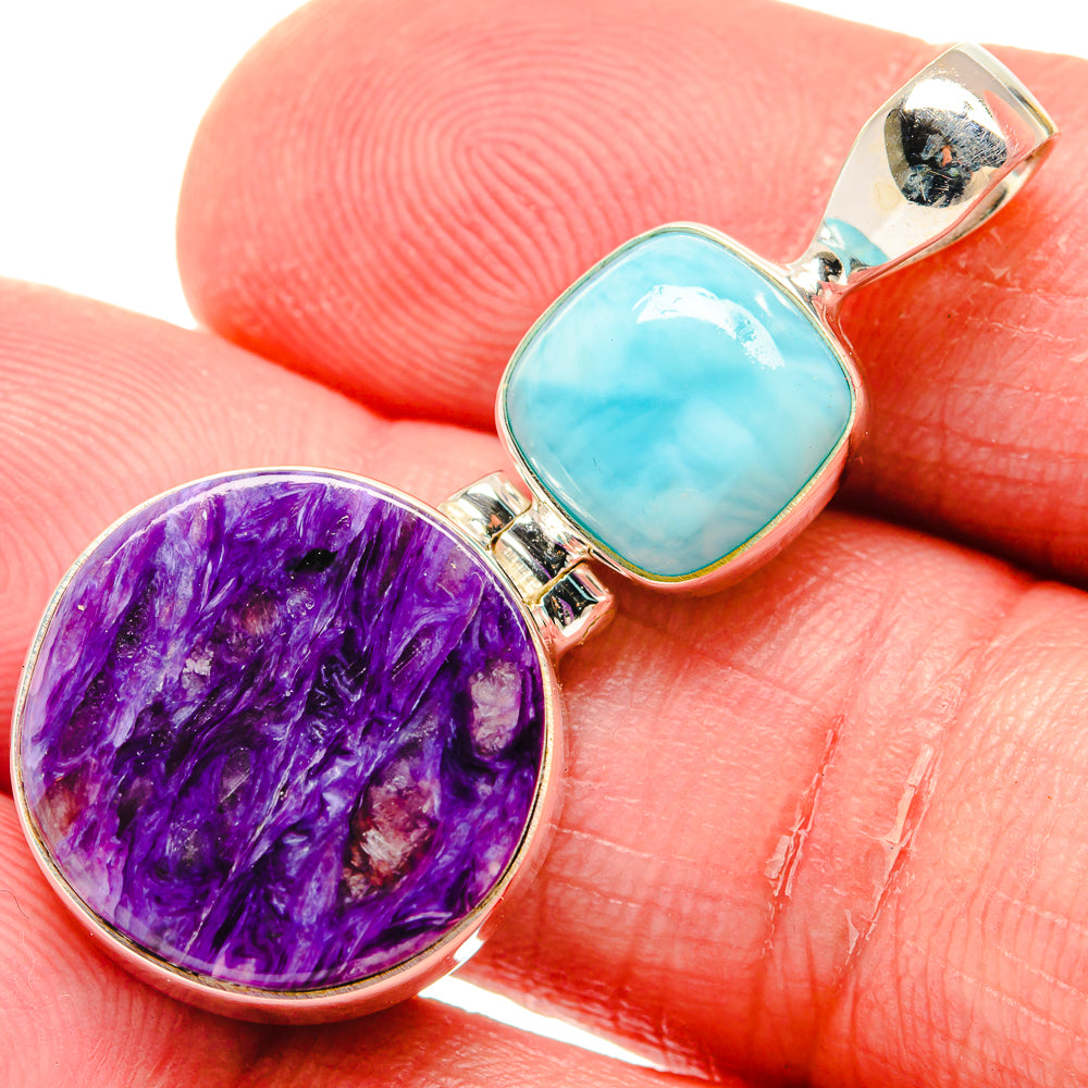 Charoite Pendants handcrafted by Anasilvercos - PD20213