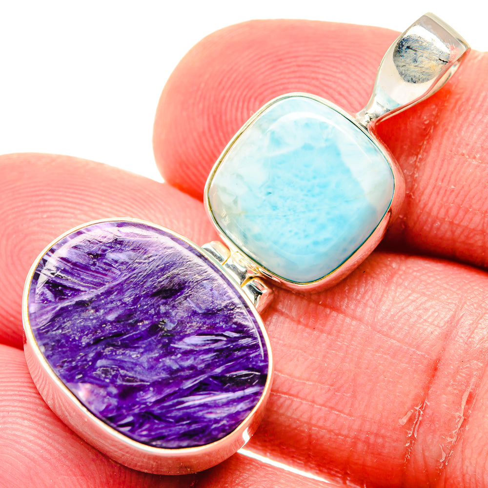 Charoite Pendants handcrafted by Anasilvercos - PD20230