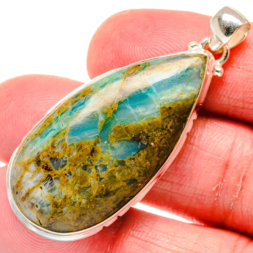 Peruvian Opal Pendants handcrafted by Anasilvercos - PD20233