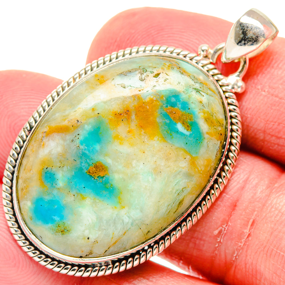 Peruvian Opal Pendants handcrafted by Anasilvercos - PD20236