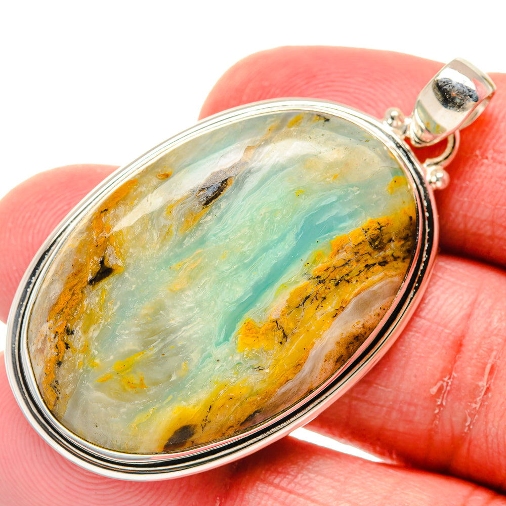 Peruvian Opal Pendants handcrafted by Anasilvercos - PD20237