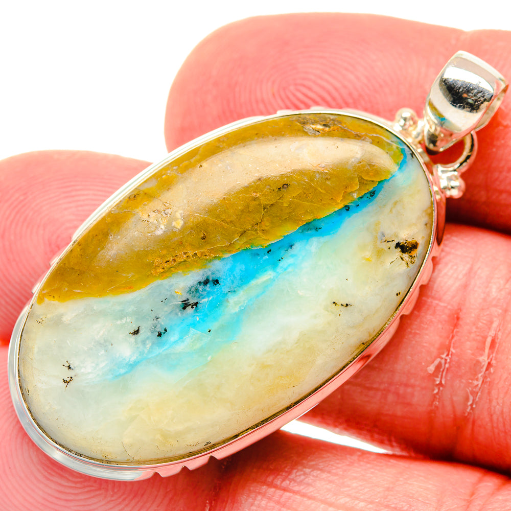 Peruvian Opal Pendants handcrafted by Anasilvercos - PD20244