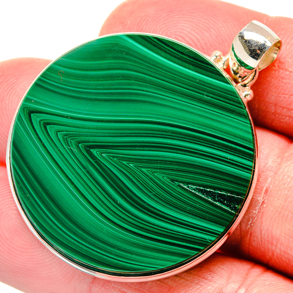 Malachite Pendants handcrafted by Anasilvercos - PD20245