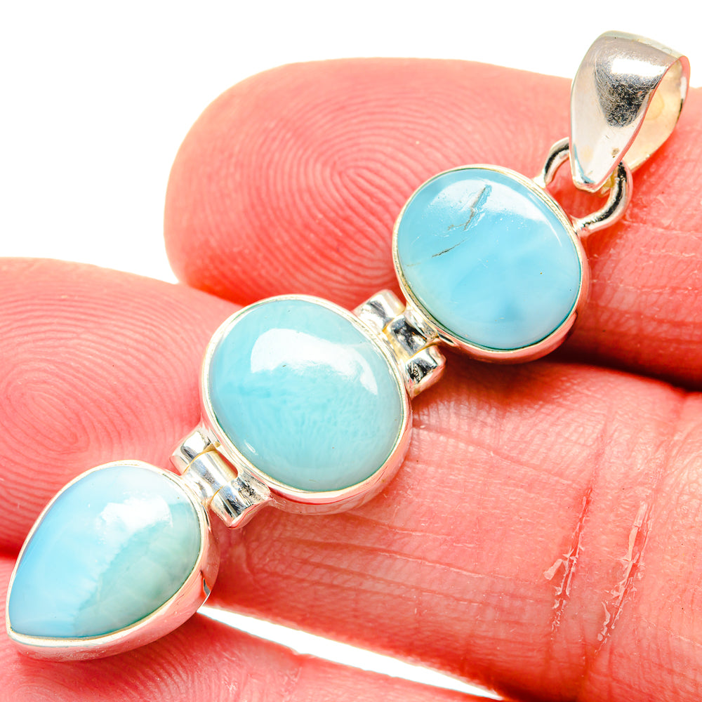 Larimar Pendants handcrafted by Anasilvercos - PD20250