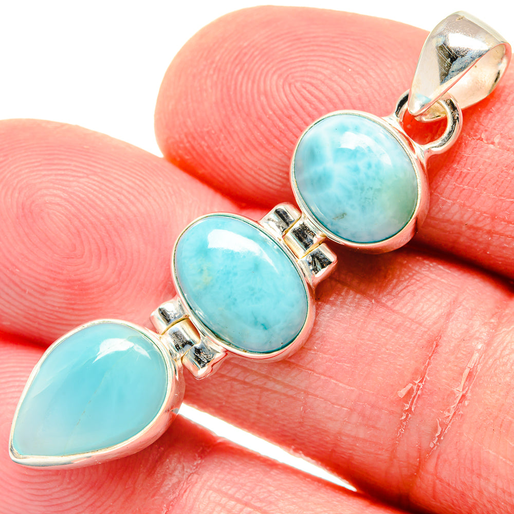 Larimar Pendants handcrafted by Anasilvercos - PD20251