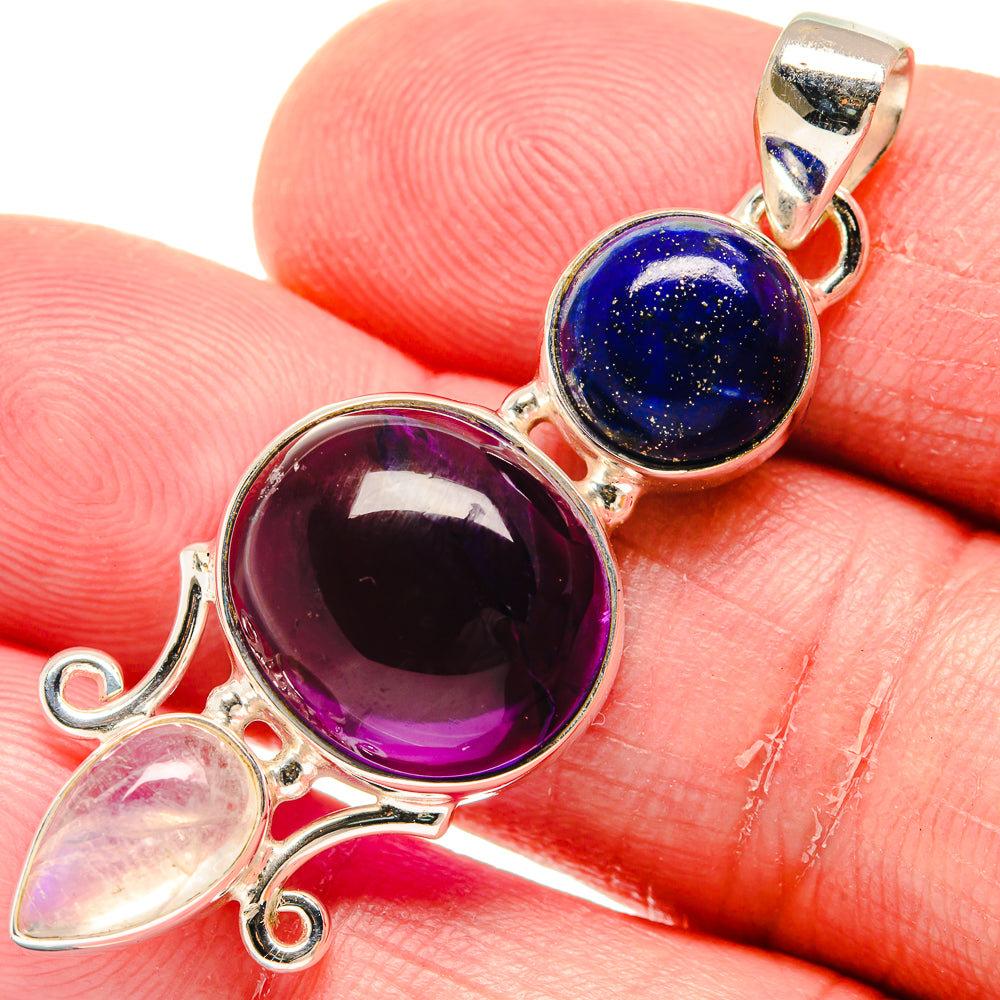 Amethyst Pendants handcrafted by Anasilvercos - PD20260