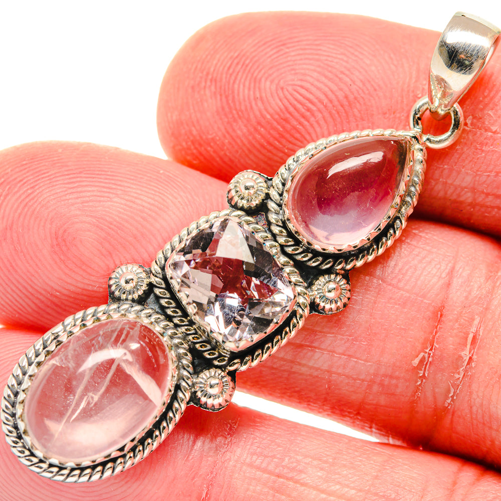 Rainbow Moonstone Pendants handcrafted by Anasilvercos - PD20271