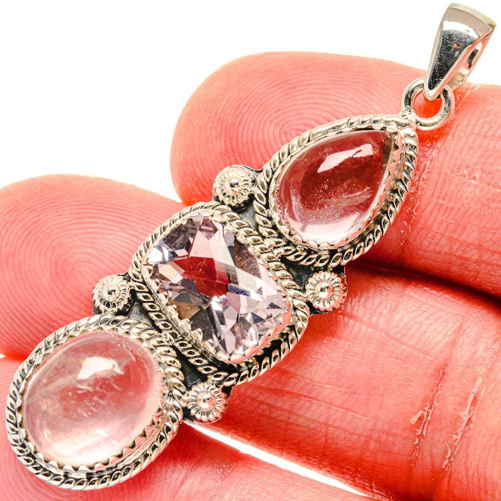 Rainbow Moonstone Pendants handcrafted by Anasilvercos - PD20273