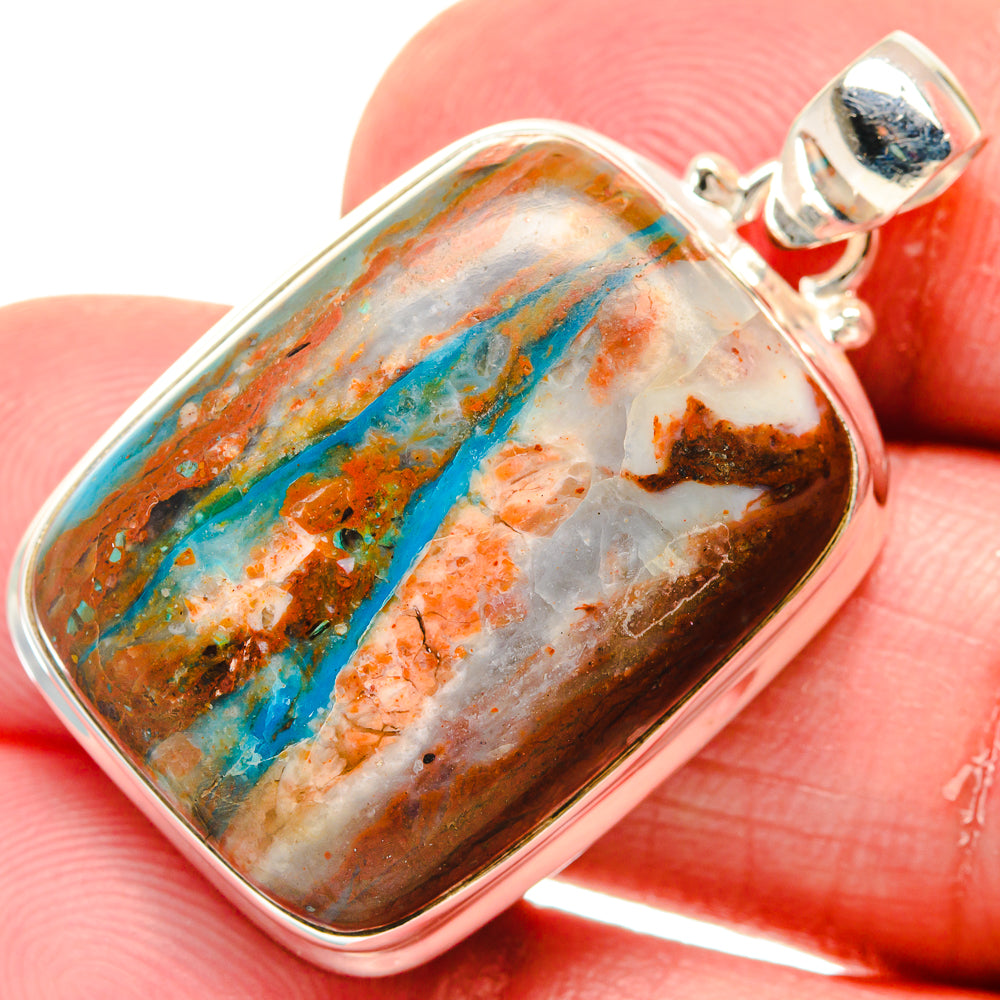Peruvian Opal Pendants handcrafted by Anasilvercos - PD20281