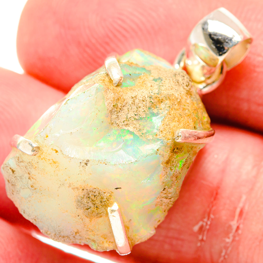 Ethiopian Opal Pendants handcrafted by Anasilvercos - PD20285
