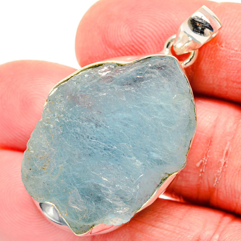 Aquamarine Pendants handcrafted by Anasilvercos - PD20296
