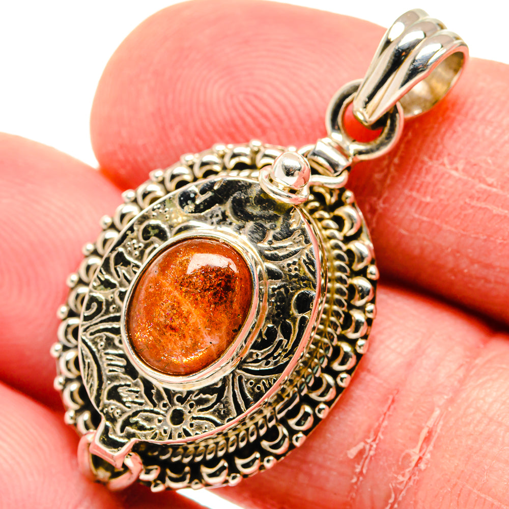 Sunstone Pendants handcrafted by Anasilvercos - PD20341