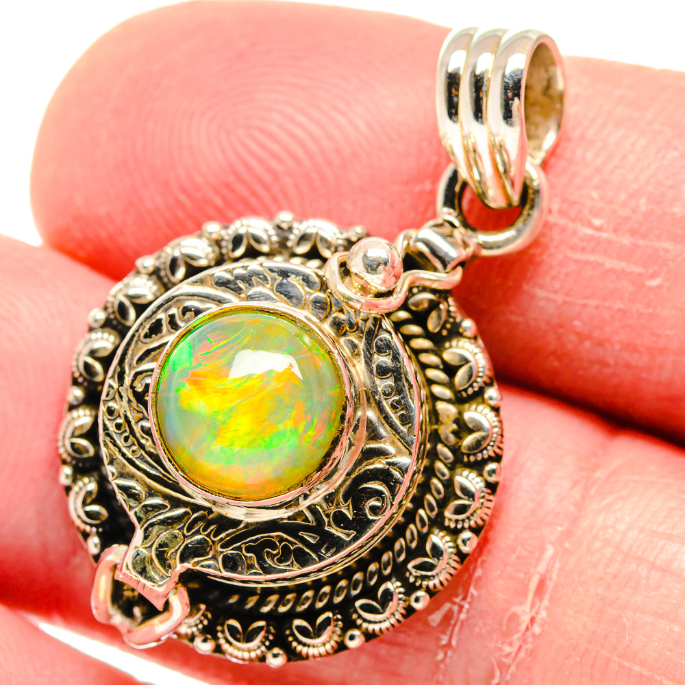 Ethiopian Opal Pendants handcrafted by Anasilvercos - PD20343