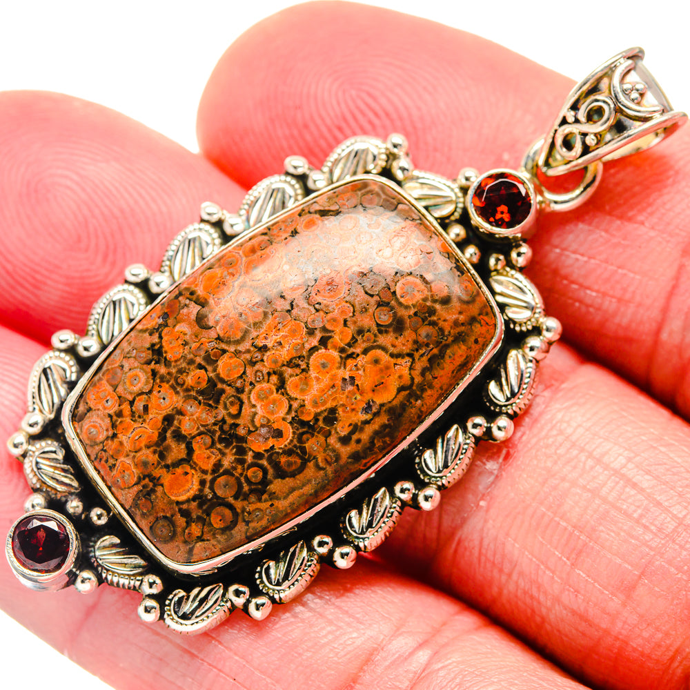 Poppy Jasper Pendants handcrafted by Anasilvercos - PD20356