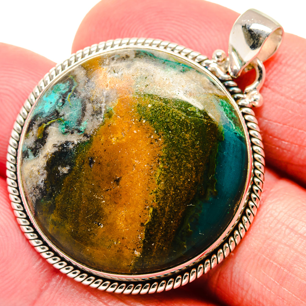 Peruvian Opal Pendants handcrafted by Anasilvercos - PD20361