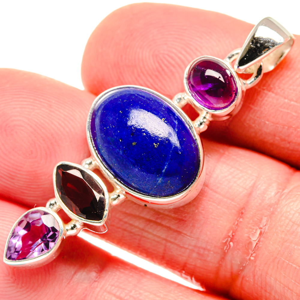 Lapis Lazuli Pendants handcrafted by Anasilvercos - PD20414