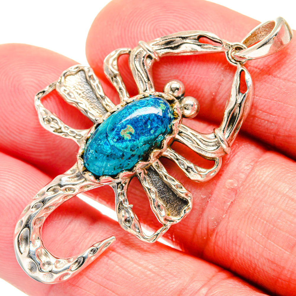 Chrysocolla Pendants handcrafted by Anasilvercos - PD20417