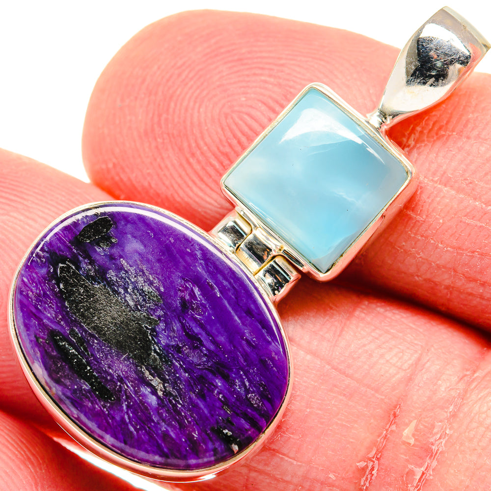 Charoite Pendants handcrafted by Anasilvercos - PD20430