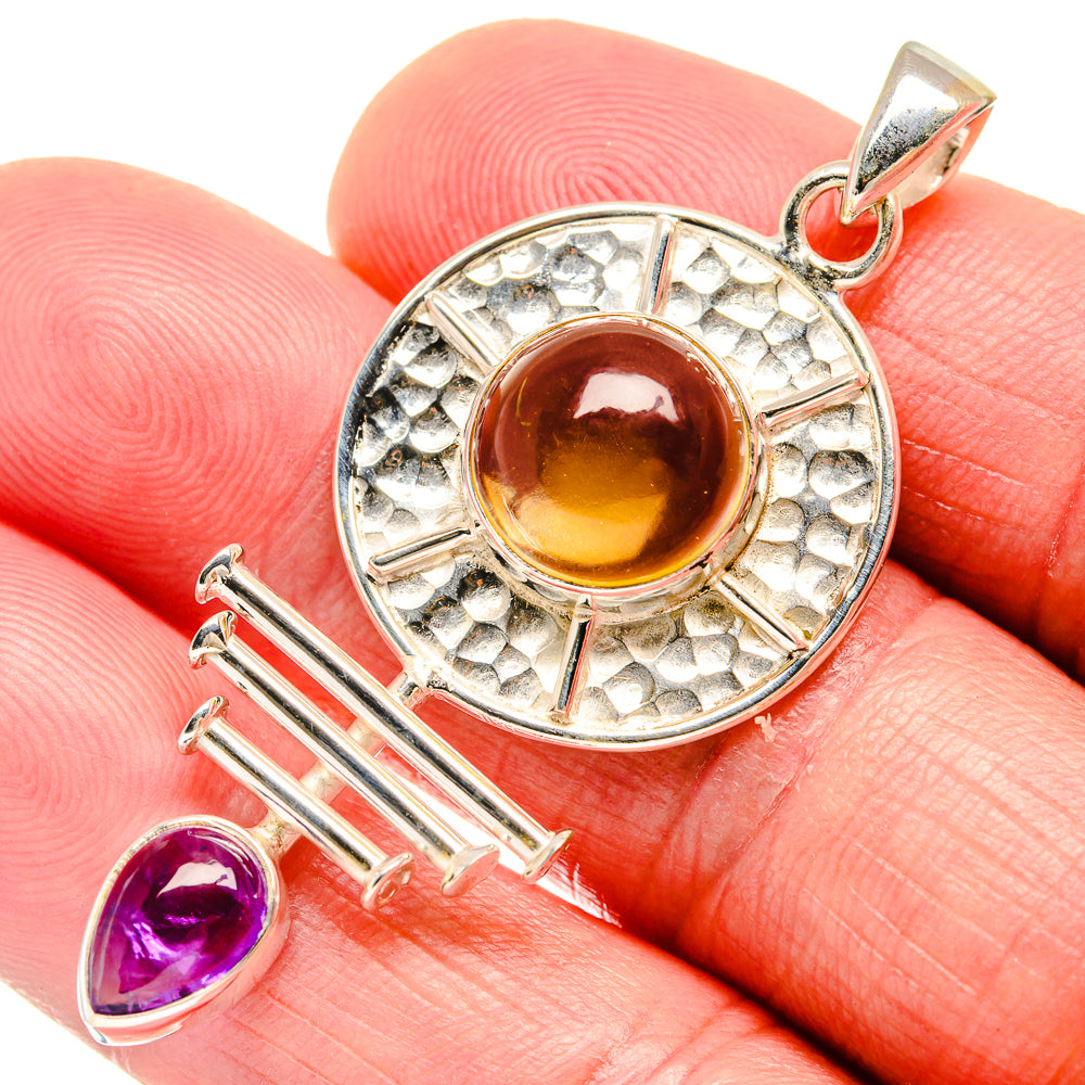Citrine Pendants handcrafted by Anasilvercos - PD20438