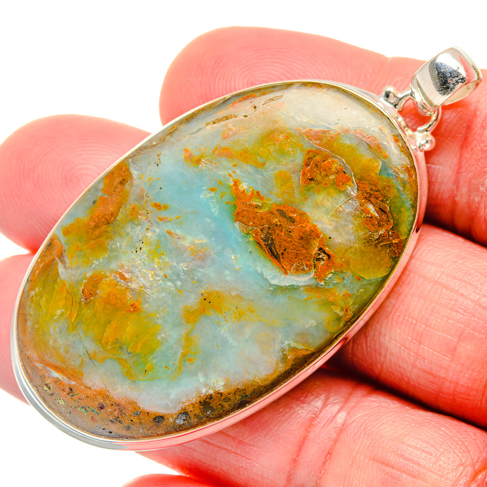 Peruvian Opal Pendants handcrafted by Anasilvercos - PD20440