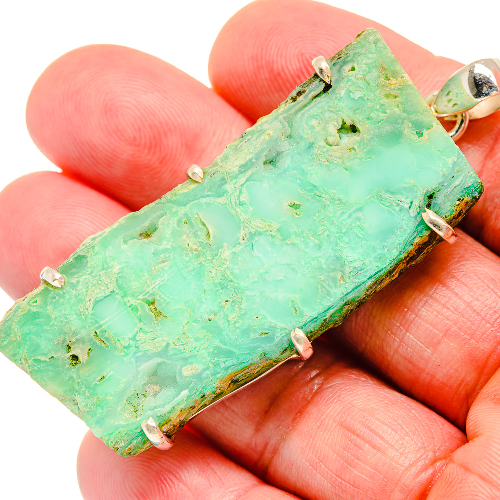 Chrysoprase Pendants handcrafted by Anasilvercos - PD20445