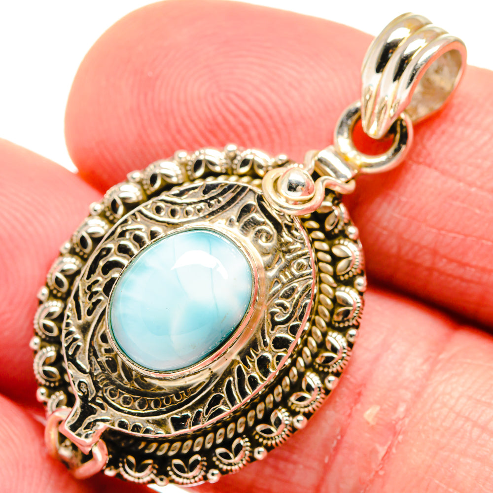 Larimar Pendants handcrafted by Anasilvercos - PD20471