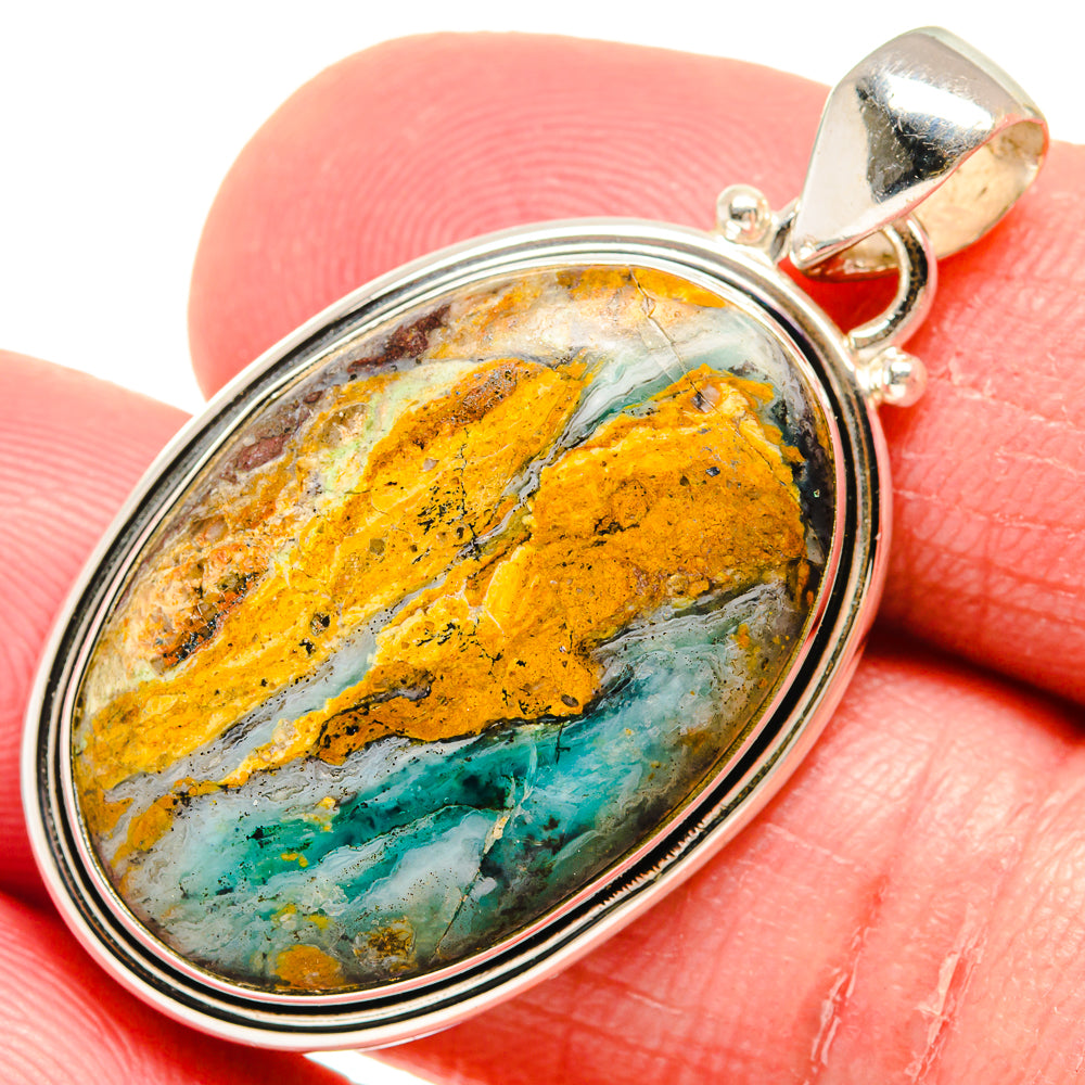 Peruvian Opal Pendants handcrafted by Anasilvercos - PD20480