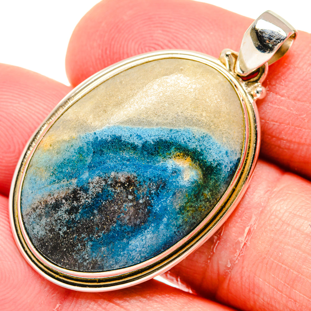 Peruvian Opal Pendants handcrafted by Anasilvercos - PD20486
