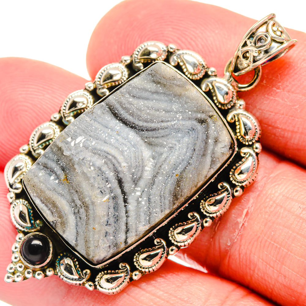 Desert Druzy Pendants handcrafted by Anasilvercos - PD20488
