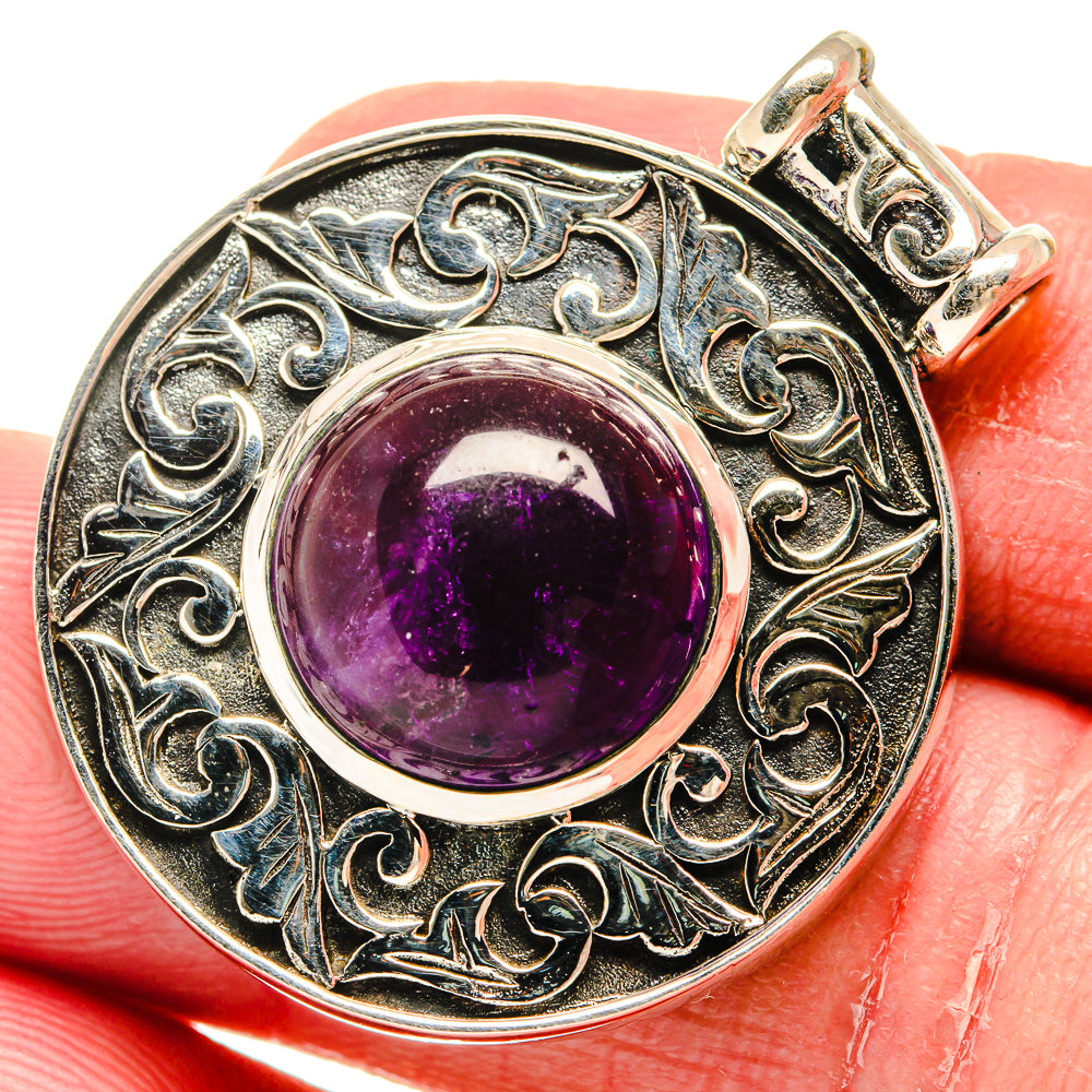 Amethyst Pendants handcrafted by Anasilvercos - PD20489