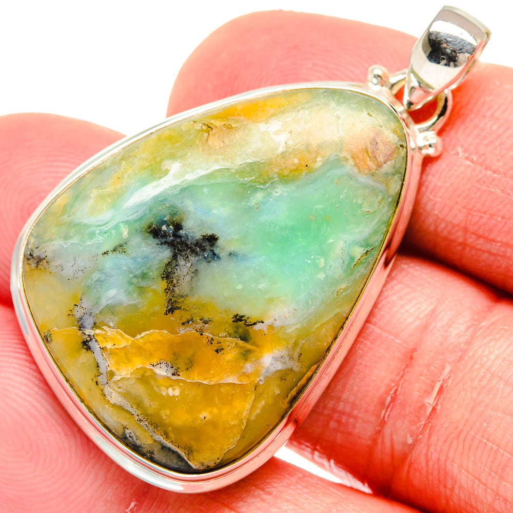 Peruvian Opal Pendants handcrafted by Anasilvercos - PD20520