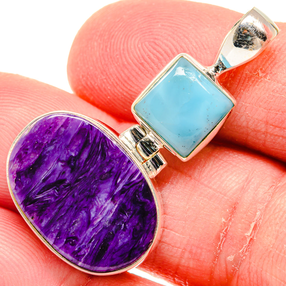 Charoite Pendants handcrafted by Anasilvercos - PD20546