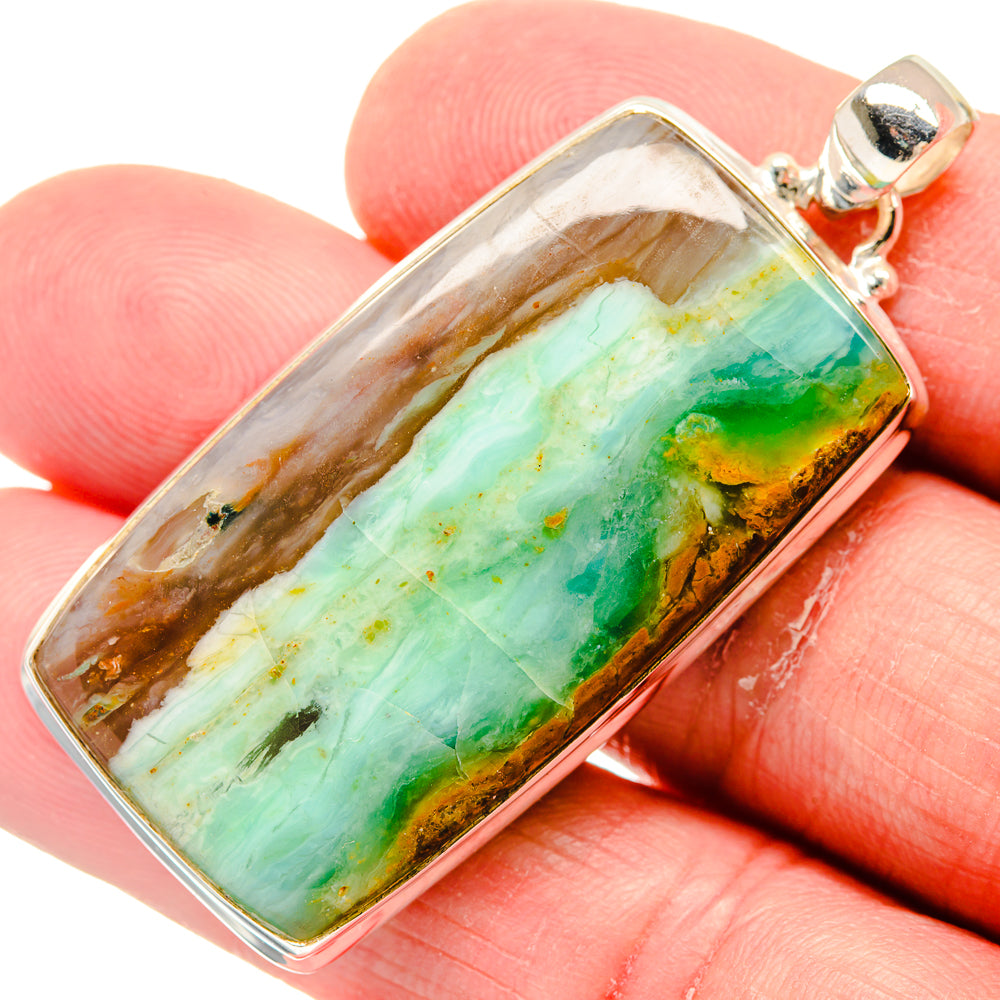 Peruvian Opal Pendants handcrafted by Anasilvercos - PD20573