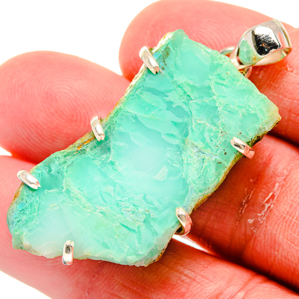 Chrysoprase Pendants handcrafted by Anasilvercos - PD20578