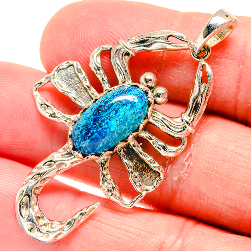 Chrysocolla Pendants handcrafted by Anasilvercos - PD20587