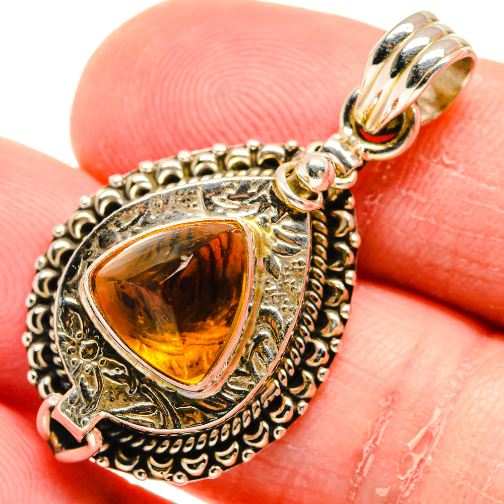Citrine Pendants handcrafted by Anasilvercos - PD20617