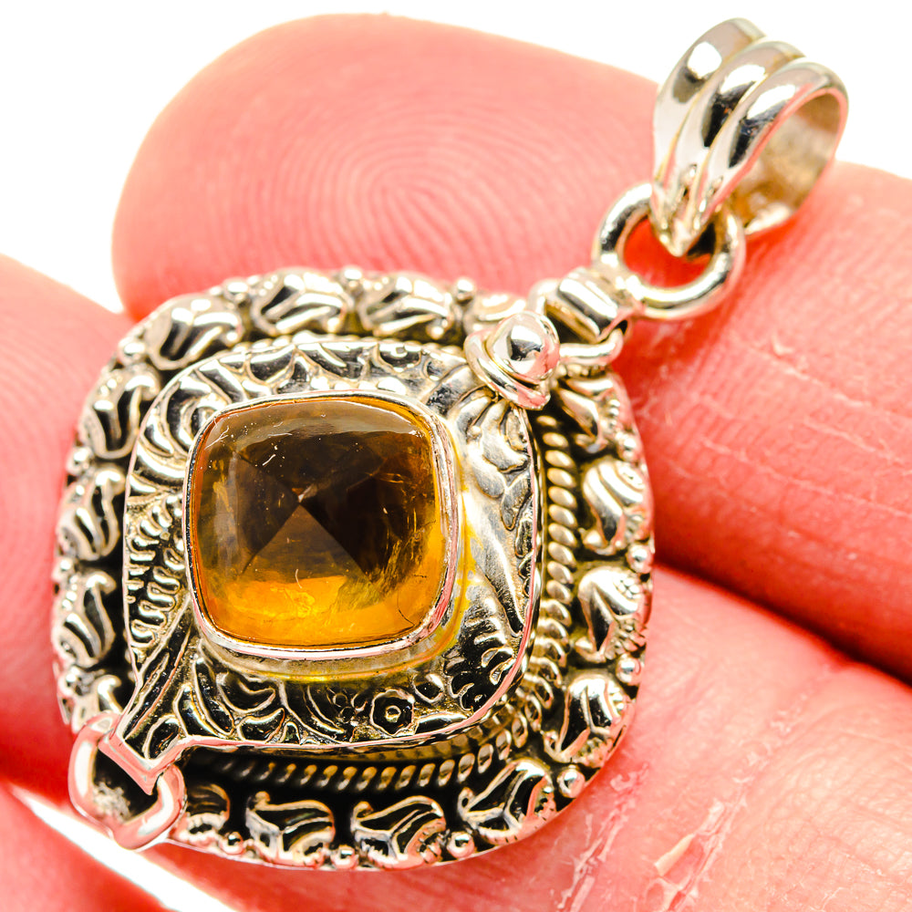 Citrine Pendants handcrafted by Anasilvercos - PD20624