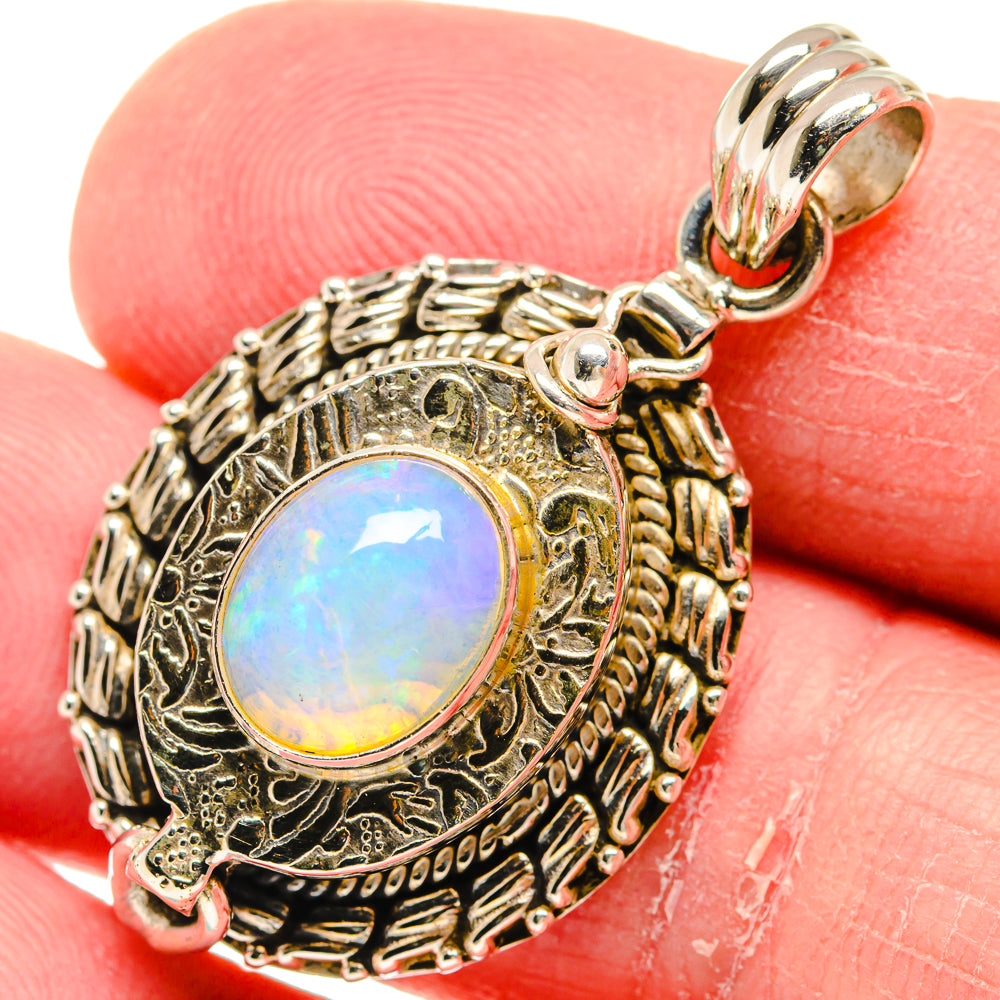 Ethiopian Opal Pendants handcrafted by Anasilvercos - PD20633