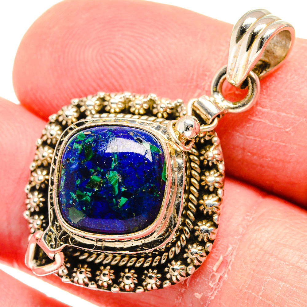 Azurite Pendants handcrafted by Anasilvercos - PD20634