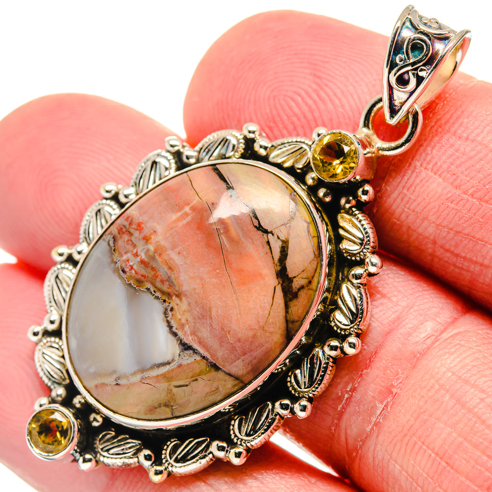 Butterfly Jasper Pendants handcrafted by Anasilvercos - PD20657
