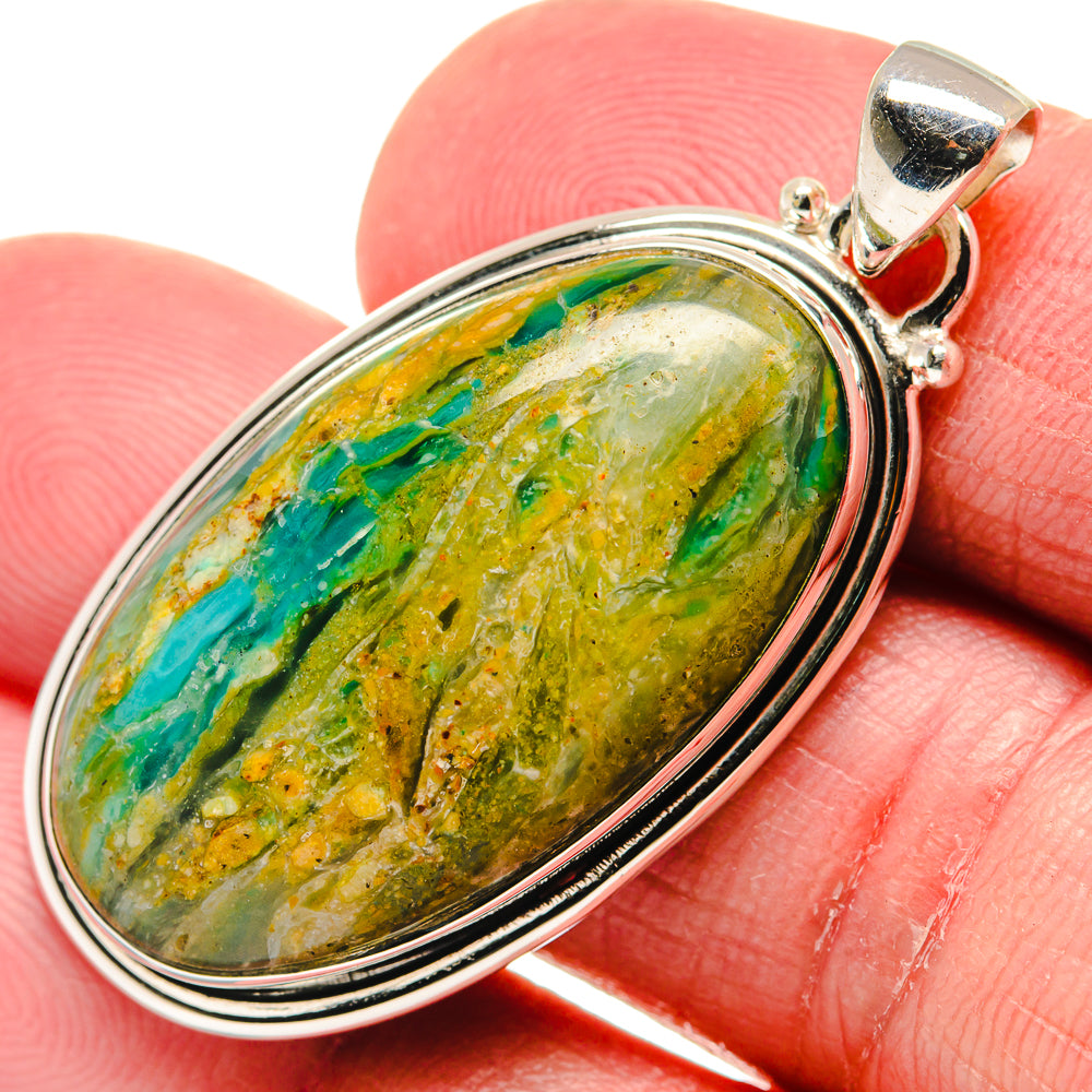Peruvian Opal Pendants handcrafted by Anasilvercos - PD20660