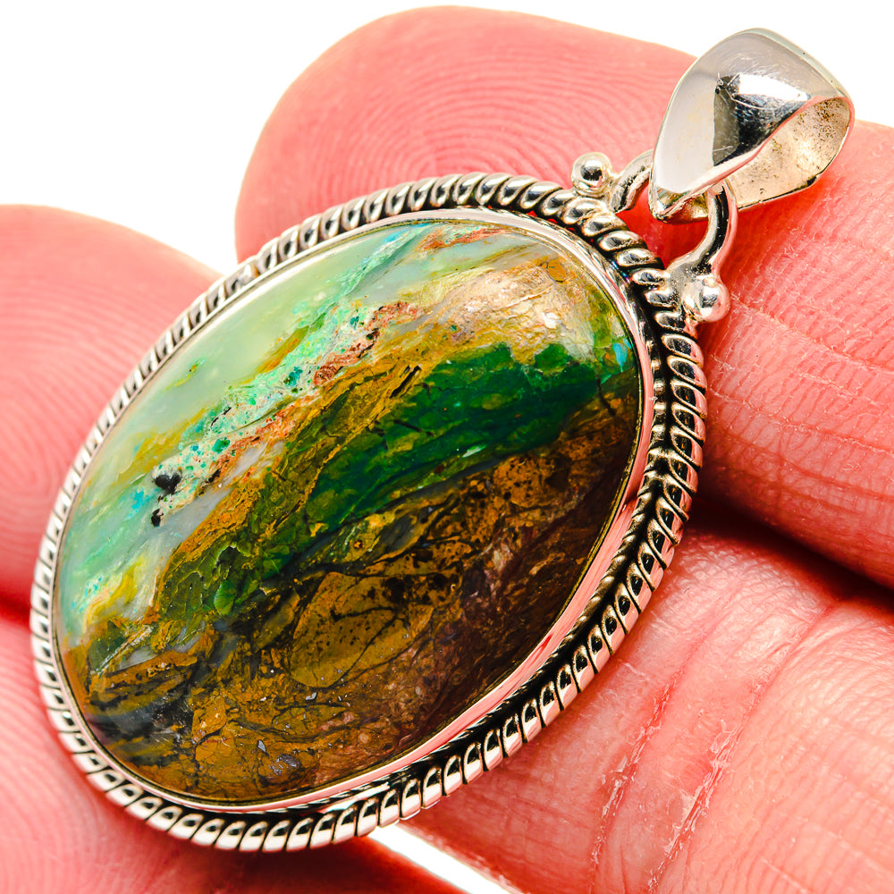 Peruvian Opal Pendants handcrafted by Anasilvercos - PD20665