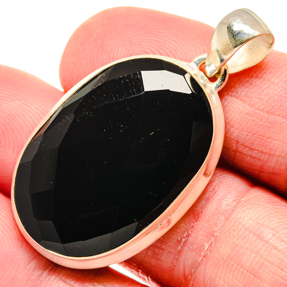 Black Onyx Pendants handcrafted by Anasilvercos - PD20676