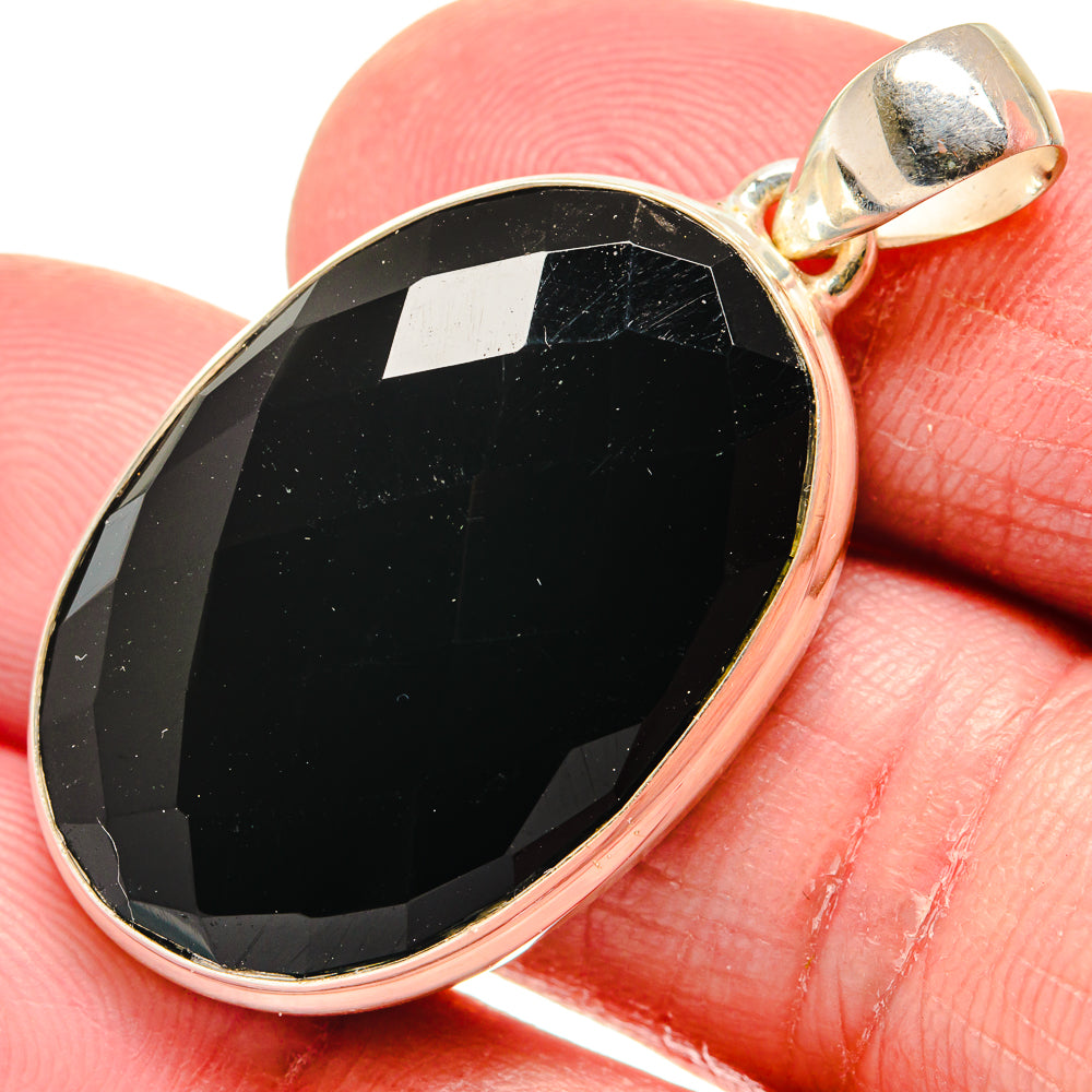 Black Onyx Pendants handcrafted by Anasilvercos - PD20677