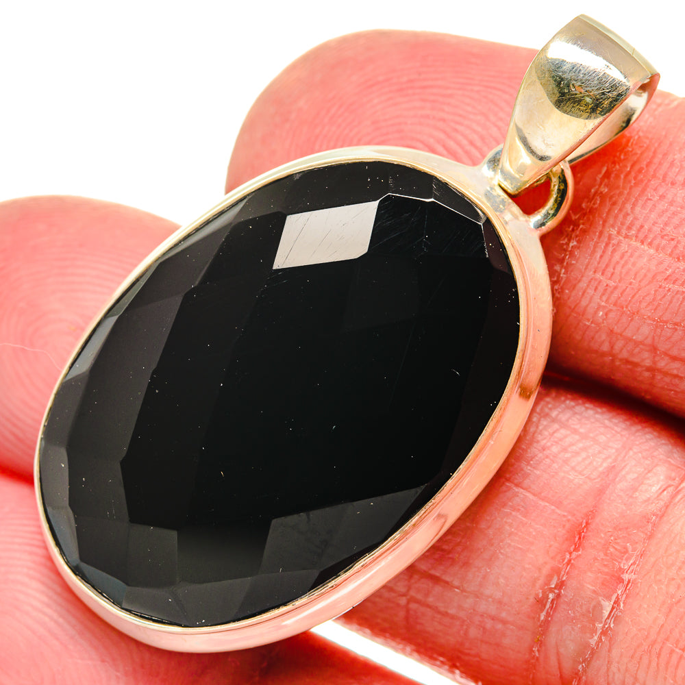 Black Onyx Pendants handcrafted by Anasilvercos - PD20678